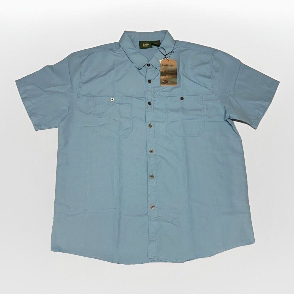 Stillwater Supply Co Mens Size XL‎ Short sleeve Fishing Shirt Lightweight